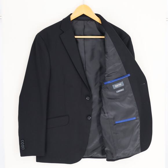 Kenneth Cole Reaction Men's Black Techni-Cole Clooney Slim Fit Blazer Size 40S - Picture 4 of 6